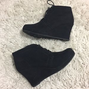 Mossimo Black Suede Wedges
